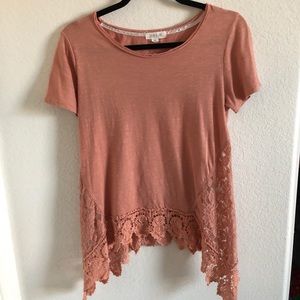 Coral Shark Bite Lace Top
